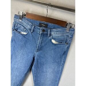 Theory Denim Jeans Skinny Leg Mid-Rise Comfort Stretch Blue Women's Size 2 28x28